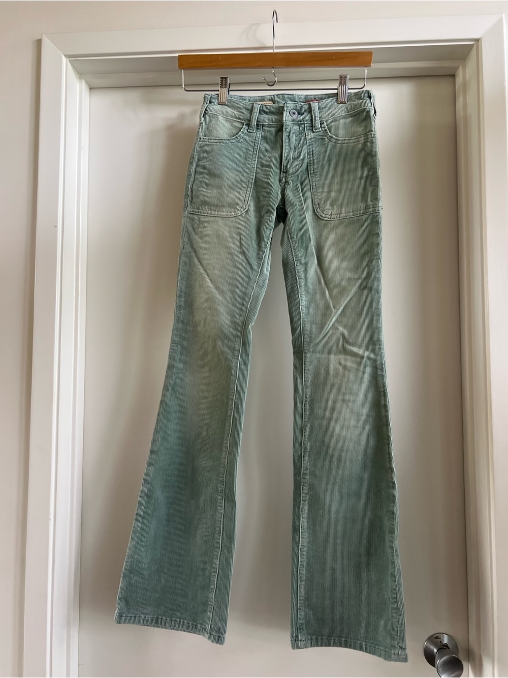 Anthropologie Pilcro Pale Mint Corduroy Jeans